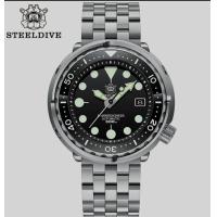 ราคา มีสต็อกในประเทศไทย นาฬิกาผู้ชาย นาฬิกากีฬาผู้ชาย SteelDive 1975 Tuna 300m sapphire crystal Automatic Seiko NH35 movement SuperLuminova C3 warranty 2 years (13584523147)
