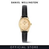 ราคา Daniel Wellington Ophelia Mini Black Lizard Unitone Guilloché Gold Women Watch Stainless Steel Leather Strap watch DW Official Authentic Original นาฬิกา ผู้หญิง (26253705653)