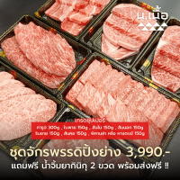 ราคา S059 ชุดเนื้อปิ้งย่างไทยวากิวซูเปอร์พรีเมียม สำหรับ 5 6 คน คารูบิ ใบพาย สันใน สันนอก ริบอาย สันคอ พิคานยา ชุด 3990 (17561031843)