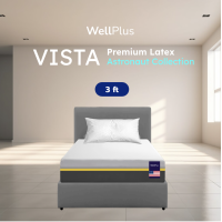 ราคา Wellplus ที่นอนยางพาราธรรมชาติ อัดสุญญากาศ รุ่น VISTA หนา 8 นิ้ว นุ่มนอนสบาย ขนาด 3 3 5 5 6ฟุต รับประกันโครงสร้าง 10 ปี (22490401644)
