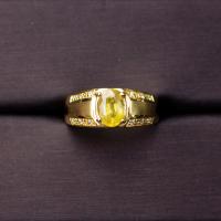 ราคา แหวนพลอยบุษราคัมน้ำทองบางกะจะ Yellow Sapphire ตัวเรือนเงินแท้ 92 5 ชุบทอง ประดับด้วยเพชรCZ เกรดสวยพิเศษจากรัสเซีย ไซด์นิ้ว61 หรือเบอร์ 9 5US (9672943960)