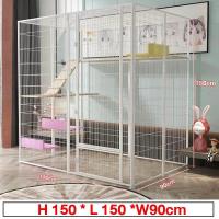 ราคา Petpals กรงแมว Cat Cage กรงแมวแบบใหญ่ๆ บ้านแมวแบบใหญ่ พื้นที่ว่างขนาดใหญ่ ป้องกันไม่ให้สัตว์เลี้ยงหลบหนี กรงแมว (126647823227)