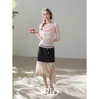 ราคา Original Design IRIS BOUTIQUE 26 ss Trims series IS19135 IK73833 Layered Lace Top Asymmetric Skirt Set ชุดเซ็ตลุคหวาน (126580217356)