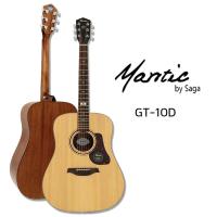 ราคา Mantic GT10D กีตาร์โปร่ง กีตาร์โปร่งไฟฟ้า top solid ไม้หน้าแท้ เสียงดี แถมเยอะ (24482006084)