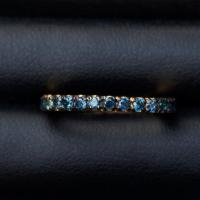 ราคา แหวนไพลินจันทบุรี บ่อบางกะจะ BLUE SAPPHIRE ตัวเรือนเงินแท้92 5 ชุบทองคำ ไซด์นิ้ว 53 หรือเบอร์ 6 5 US (17785211572)