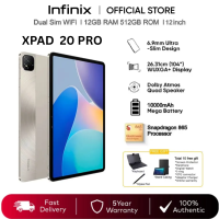 ราคา แท็บเล็ต Infinix Xpad 20 Pro มีหน้าจอขนาดใหญ่ 12 นิ้ว ความละเอียด 2K 90Hz รองรับการเชื่อมต่อ 4G Wi Fi ชิปเซ็ต Helio G100 หน่วยความจำภายใน 256GB 8GB สูงสุด 16GB รับประกัน 5 ปี (25758703019)