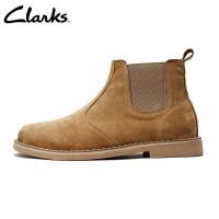 ราคา Clarks Mens Casual Jaxen Chelsea Kahki Suede Boots (17878086271)
