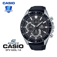 ราคา นาฬิกาข้อมือ Casio Edifice รุ่น EFV 620D 1A4 หน้าปัดดิจิตอล สีดำ กระจกมิเนอรัล สายแสตนเลส วัสดุไนลอน (22224092583)