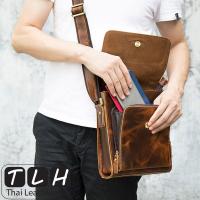 ราคา ขายส่ง หนังวัวแท้ กระเป๋าสะพายข้างผู้ชาย หนังนูบัค รุ่น TLH 118 สีน้ำตาล กระเป๋าหนังแท้ รับประกันหนังวัวแท้100 จัดส่งภายใน1วัน (23457107954)