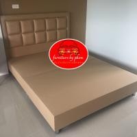 ราคา เตียงนอนหัวซิกซอ สินค้าพร้อมส่ง หัวเตียง ฐานเตียง สีวินเทจ ขนาด 6 ฟุต 5ฟุต 3 5ฟุต เตียงดีไซน์ เตียงนอนราคาถูก เตียงสวยหรู (16234601972)