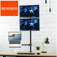 ราคา BEWISER MB2 ขาตั้งคอม 2 3แนวตั้ง จอมอนิเตอร์14 32 รุ่นฐานตั้งโต๊ะ ยึดขอบโต๊ะ หรือติดถาดวางโน๊ตบุ๊ค เสาโลหะสูง81ซม Dual Triple Vertical Monitor Mount Stand Inc VA (23861461155)