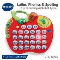 ราคา VTech วีเทค การสะกดคำ อ่านออกเสียง ตัวอักษรภาษาอังกฤษ การคำนวณ เกมส์ และเวลา 2 5 ปี 8 in 1 Alphabet Apple (14597882932)