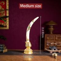 ราคา งาช้างประดับ งาช้างประติมากรรม งาช้างตกแต่งร้านอาหาร งาช้างไม้เนื้อแข็งแกะสลัก (25223515444)