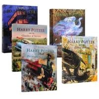 ราคา In Stock พร้อมส่ง หนังสือ Harry Potter 5 Hardcover books Harry Potter Illustrated BooksUK VERSION (25506250050)
