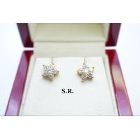ราคา S R ต่างหูทองเพชร เม็ดละ 0 15 กะรัต ล้อมเพชร เม็ดละ 9 ตังค์ เพชรน้ำ 100 ขาววสวยไฟดีน้ำ พร้อมใบรับรองสินค้าเคลือบทองคำแท้ 100 (22931482772)