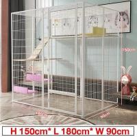 ราคา Carry home กรงแมว Cat Cage กรงแมวแบบใหญ่ๆ บ้านแมวแบบใหญ่ พื้นที่ว่างขนาดใหญ่ ป้องกันไม่ให้สัตว์เลี้ยงหลบหนี กรงแมว พื้นที่ขนาดใหญ่ (25287160160)