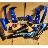 ราคา wave100 เวฟ110s ไฟหน้าตาคู่ สีน้ำเงินดำ พร้อมติดลาย wave100s ปี2002 กาบรถ ชุดสี แฟริ่ง เฟรมรถ wave110s (19289250565)