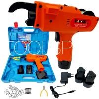 ราคา THAKITEC เครื่องผูกลวดอัตโนมัติไร้สาย แบตเตอรี่ลิเธียม 12VMAX 2 ก้อน ขนาดรัด 8 24 mm พร้อมลวดและกล่องใส่เครื่องมือ (21701248204)