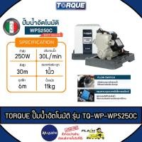 ราคา TORQUE ปั๊มน้ำอัตโนมัติ รุ่น WPS250C 250W ขนาดท่อส่ง ดูด 1 นิ้ว ปั๊มน้ำออโต้ ปั๊มน้ำ รับประกัน 3 ปี (26343654277)