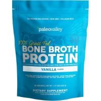 ราคา Paleovalley 100 Grass Fed Beef Bone Broth Protein 470g Powder Rich in Collagen Peptides Hair Skin Gut Health Bone Joint Support 15g Protein Per Serving No Gluten or GMOs (126205923378)