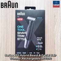 ราคา Braun Series XT5 Hybrid Beard Facial Hair Trimmer XT5200 เครื่องโกนหนวด เล็มเครา ชาร์จได้ ใช้เปียก แห้ง (20347944800)