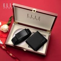 ราคา ELLE HOMME ชุดเข็มขัดและกระเป๋าสตางค์หนังสำหรับผู้ชายธุรกิจระดับไฮเอนด์ (25044535754)