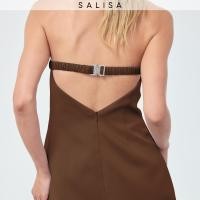 ราคา SALISA TUBE BUCKLE FW25 Satin เสื้อเกาะอกผ้าซาติน (25604364685)