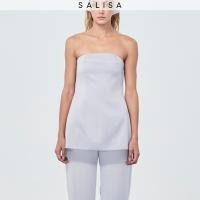 ราคา SALISA TUBE BUCKLE FW25 Satin เสื้อเกาะอกผ้าซาติน (25604364689)