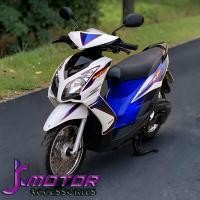 ราคา 5 ชิ้น ชุดสี YAMAHA MIO Z 115cc ไฟหน้า คู่ รุ่น ปี 2010 แฟริ่ง ใหม่ แท้ เบิก ศูนย์ TOP 2K FULL SYSTEM สีขาว ดำ (126616313326)