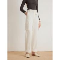 ราคา Elle แอล กางเกงขายาวผ้าฝ้ายลำลองสำหรับสตรี (25081309636)