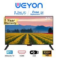 ราคา NEW WEYON 32 นิ้วโทรทัศน์ระบบดิจิตอลบางเฉียบ LED Player USB full HD 32 TV Flat TV Digital Televisionทีวีอนาล็อก 19 21 นิ้ว (9467805044)