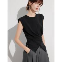 ราคา Elle เสื้อยืดแขนกุดเเฟชั่น (25086742281)