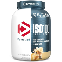 ราคา Dymatize ISO100 Hydrolyzed Protein Powder 100 Whey Isolate Protein 3 Lbs 42 Servings เวย์โปรตีนไอโซเลท Chocolate (24646769613)