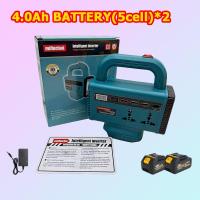 ราคา อินเวอร์เตอร์ไร้สาย Inverter Power อินเวอร์เตอร์แบตเตอรี่ 48V 300W MAKITA อินเวอร์เตอร์ เครื่องแปลงไฟ อินเวอร์เตอร์แบบพกพา รุ่นใหม่ล่าสุด แปลงไฟ AC 220v USB Type C ไฟ LED สว่างสูง พลังงานสูง สำหรับงาน