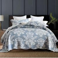 ราคา ผ้าคลุมเตียงวินเทจ ขนาด 7 8 ฟุต ผืนใหญ่ Cotton100 ผ้าฝ้าย พร้อมปลอกหมอน 2ใบ (5547830344)