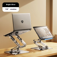 ราคา 720 Rotatable 3 Layers Metal Foldable Laptop Stand Portable Raise Computer Cooling Lift Adjustable Tablet Stand Desktop (24823315971)