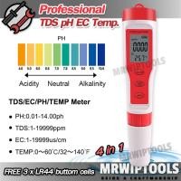 ราคา Professional TDS PH EC Temperature Meter ค่าพีเอช ค่าอีซี เครื่องตรวจคุณภาพน้ำ วัดค่าพีเอช วัดค่ากรดด่าง วัดดค่า EC วัดค่าการนำไฟฟ้า รวมอยู่ในอุปกรณ์เดีย (14881409101)