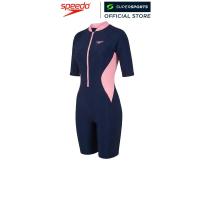 ราคา SPEEDO Zip Front Short Sleeve ชุดว่ายน้ำผู้หญิง (126232641518)