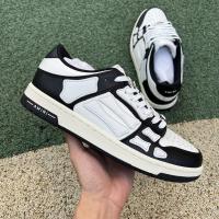 ราคา TOP ใหม่กระดูกรองเท้าผ้าใบสีขาวต่ำ Amiri ผู้ชายกะโหลก A Ppliqué รองเท้าผ้าใบด้านบนสูง FARFETCH Amiri 21FW Skel ด้านบนต่ำสีดำและสีขาว (19617607007)