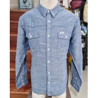 ราคา เสื้อยีนส์แบรนด์แท้งานช็อปWRANGLERราคา 1190 บาทรวมส่ง ราคาป้าย 2790 บาท ไซส์ XL รอบอก 46 นิ้สินค้าใหม่มือ 1 ค่ะWRANGLER เสื้อแขนยาวผู้ชาย (25505500804)