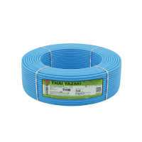 ราคา THAI YAZAKI สายไฟ THW IEC01 1x4ตร มม ม้วน100เมตร มอก แท้ ไทยยาซากิ (25287865435)