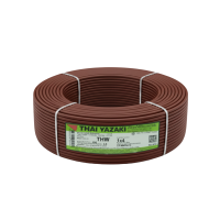 ราคา THAI YAZAKI สายไฟ THW IEC01 1x4ตร มม ม้วน100เมตร มอก แท้ ไทยยาซากิ (25287865431)