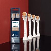 ราคา Official Authentic Replacement Toothbrush Heads 4 Brush Heads Black White Philips Sonicare Genuine A3 Premium All in One (25430232844)