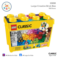 ราคา LEGO Classic 10698 Large Creative Brick Box 790 Pieces สำหรับเด็กอายุ 4 99 ปีขึ้นไป Brick Toy ตัวต่อ เลโก้ ของเล่น ของขวัญ เสริมพัฒนาการ เสริมทักษะ (24621697433)