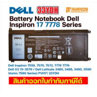 ราคา Dell แบตเตอรี่ ของแท้ 33YDH Battery Notebook Dell Inspiron 17 7778 Series (10519180227)