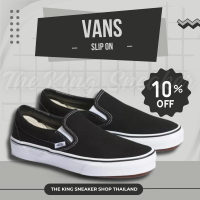 ราคา VANS SLIP ON CLASSIC BLACK TKS 11012 20 รองเท้าผ้าใบชาย รองเท้าผ้าใบหญิง (21472303983)