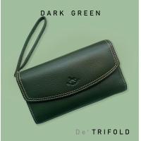 ราคา กระเป๋าสตางค์หนังวัวแท้ DeLonchi รุ่น De Trifold Collection by NAYA สามพับใส่บัตรได้เยอะ หนังนุ่ม มาพร้อมสายคล้องมือ (16424397581)