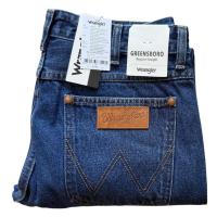 ราคา ยีนส์ชาย กระบอกกลาง WRANGLER GREENSBORO สียีนส์ ไม่ยืด เอวกลาง เป้าซิป ของแท้จากSHOP (24813222868)