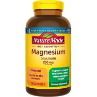 ราคา แมกนีเซียมไกลซิเนต 200 มก Nature Made Magnesium Glycinate 200 mg per serving 60 180 Magnesium Bisglycinate Capsules (23172688849)