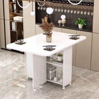 ราคา MOBAIXUAN โต๊ะอาหารปรับขยายได้พร้อมล้อเลื่อน (126449328938)